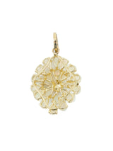 14k Diamond Opal Flower Charm Fine Jewelry arcadeshops.com