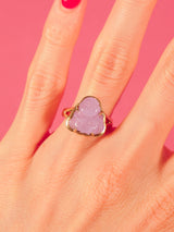 1960s Lavender Jade Buddha Ring Fine Jewelry arcadeshops.com
