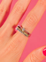 1970s 14k Geometric Bar Ring Fine Jewelry arcadeshops.com