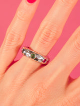 18k White Gold Bezel Set Eternity Band Fine Jewelry arcadeshops.com