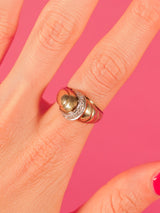 Mid Century Ribbed Dome Ring Fine Jewelry arcadeshops.com