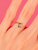 18k Geometric Stacked Ring Fine Jewelry arcadeshops.com