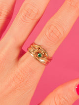 14k Gold Carved Vine Band Fine Jewelry arcadeshops.com