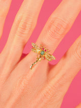 18k Dragonfly Conversion Ring Fine Jewelry arcadeshops.com