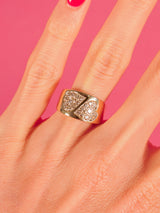 14k Double Heart Cigar Band Fine Jewelry arcadeshops.com