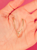 14k Wishbone Pendant Fine Jewelry arcadeshops.com