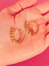 14k Coiled Hoop Earrings Fine Jewelry arcadeshops.com
