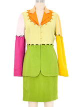 Moschino Color Block Puzzle Suit Suit arcadeshops.com