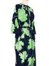 Lanvin Graphic Floral Caftan Dress arcadeshops.com