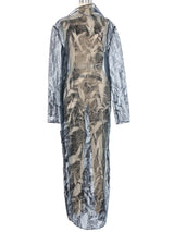 Krizia Textured Sheer Maxi Dress Dress arcadeshops.com