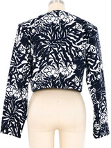 1994 Yves Saint Laurent Black And White Crop Jacket Jacket arcadeshops.com