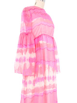 Malcolm Starr Watercolor Chiffon Maxi Dress Dress arcadeshops.com