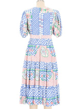 1970s Ossie Clark Celia Birtwell Floral Printed Dress Dress arcadeshops.com