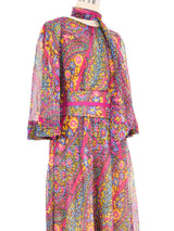 Pauline Trigerie Printed Paisley Belted Dress Dress arcadeshops.com