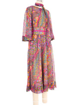 Pauline Trigerie Printed Paisley Belted Dress Dress arcadeshops.com