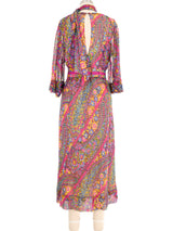 Pauline Trigerie Printed Paisley Belted Dress Dress arcadeshops.com