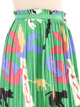 1991 Issey Miyake Printed Pleated Mini Skirt Bottom arcadeshops.com