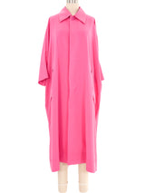 Issey Miyake Bright Pink Trench Coat Jacket arcadeshops.com