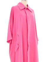 Issey Miyake Bright Pink Trench Coat Jacket arcadeshops.com