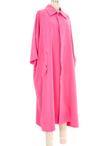 Issey Miyake Bright Pink Trench Coat Jacket arcadeshops.com