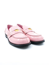 Miu Miu Pink Patent Leather Penny Loafer, 40 Accessory arcadeshops.com