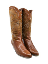 Studded Leather Western Boots, 8.5 Accessory arcadeshops.com