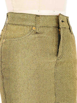 1989 Jean Paul Gaultier Lurex Micro Mini Skirt Bottom arcadeshops.com