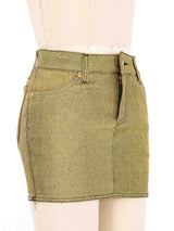 1989 Jean Paul Gaultier Lurex Micro Mini Skirt Bottom arcadeshops.com