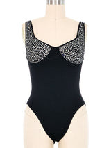 Michael Morrison Rhinestone Studded Bodysuit Suit arcadeshops.com