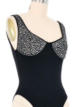 Michael Morrison Rhinestone Studded Bodysuit Suit arcadeshops.com