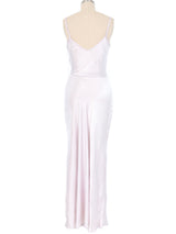 1930s Lavender Satin Maxi Slip Dress Dress arcadeshops.com