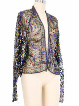 1970s Halston Spangled Mesh Jacket Jacket arcadeshops.com