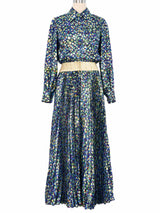 1980s Chloe Metallic Skirt Ensemble Suit arcadeshops.com