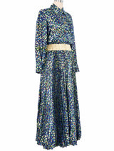 1980s Chloe Metallic Skirt Ensemble Suit arcadeshops.com