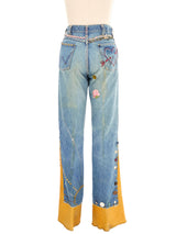 1970s Customized Flare Denim Bottom arcadeshops.com
