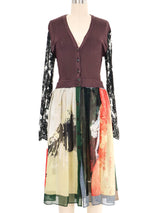 Jean Paul Gaultier Mixed Cardigan Dress Dress arcadeshops.com
