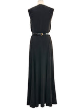 2007 Gucci Rhinestone And Patent Accent Gown Dress arcadeshops.com