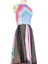 1970s Geometric Print Scarf Dress Dress arcadeshops.com