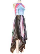 1970s Geometric Print Scarf Dress Dress arcadeshops.com