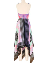 1970s Geometric Print Scarf Dress Dress arcadeshops.com