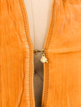 2013 Roberto Cavalli Wrinkled Leather Top Top arcadeshops.com
