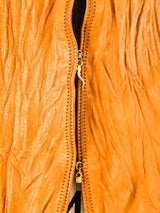 2013 Roberto Cavalli Wrinkled Leather Top Top arcadeshops.com
