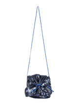Carlos Falchi Black Painted Snakeskin Buffalo Bag Accessory arcadeshops.com