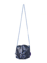 Carlos Falchi Black Painted Snakeskin Buffalo Bag Accessory arcadeshops.com