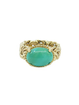 14k Turquoise Cabochon Ring Fine Jewelry arcadeshops.com