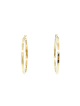 14k Flat Hoop Earrings Fine Jewelry arcadeshops.com