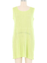 Issey Miyake Pleats Please Neon Mesh Tunic Top arcadeshops.com