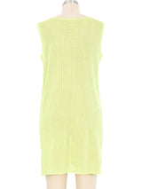 Issey Miyake Pleats Please Neon Mesh Tunic Top arcadeshops.com