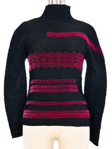 Issey Miyake Corrugated Flocked Velvet Top Top arcadeshops.com