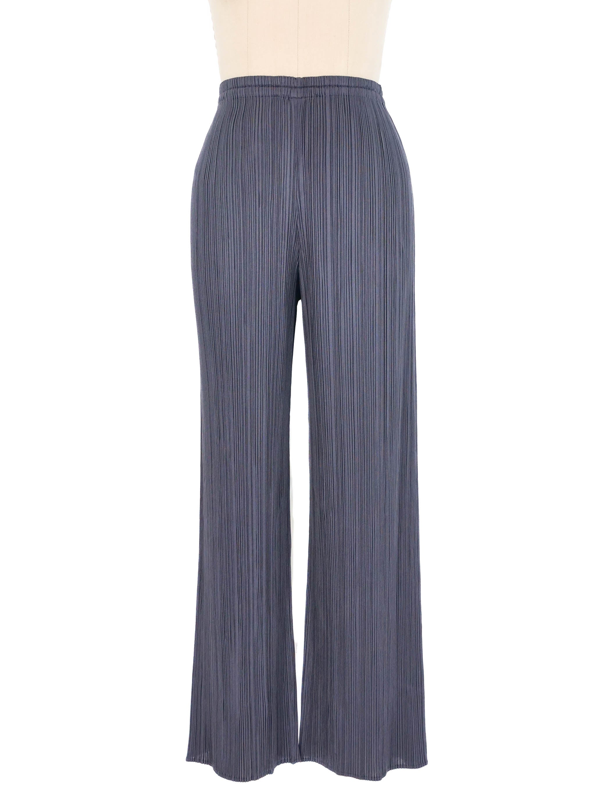 PLEATS PLEASE ISSEY  15 years Pleated Sarouel Pants Bottoms trousers PP53-JF455 gray 3